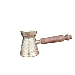 قهوه جوش مدل دسته چوبی طرح قلم کاری شده